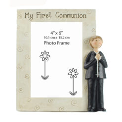 103-91034 'MY FIRST COMMUNION' PHOTO FRAME W/BOY