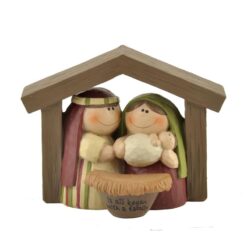 138-87893 Holy Family Holding Jesus in Manger