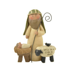 138-87925 'CHILD IS BORN' SHEPHERD W/JESUS/SHEEP