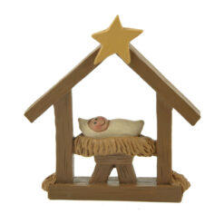 138-87927 BABY JESUS IN MANGER W/STAR