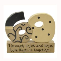 1388-88118 60TH ANNIVERSARY LOVE KEPT US BLOCK