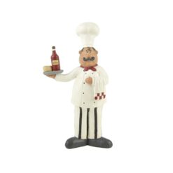 1388-88156 CHEF W/WINE TRAY