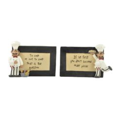 1388-88157 S/2 'IF AT FIRST/COOK OR NOT' CHEF PLAQUES