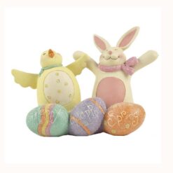 141-88338 BUNNY/CHICK ON EASTER EGGS