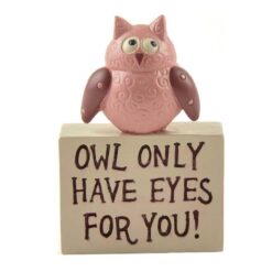 1412-89177 'OWL ONLY HAVE' OWL ON BLOCK