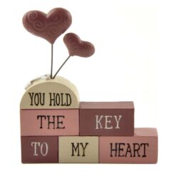1412-89181 'YOU HOLD' STACKED BLOCKS W/HEARTS