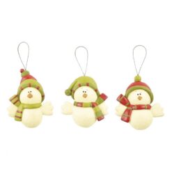148-55025 ORN-S/3 WHITE BIRDS W/HAT/SCARVES (M2)