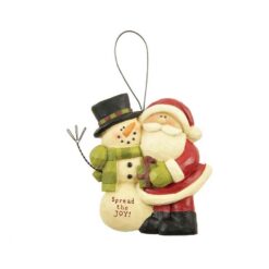148-55047 ORN-SPREAD THE JOY SNOWMAN/SANTA (M4)