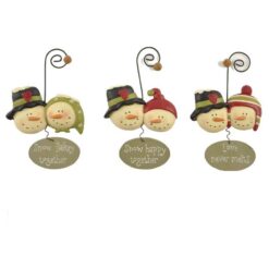 148-55057 ORN-S/3 'SNOW FLAKEY/HAPPY/LOVE' SNOWMEN (M2)