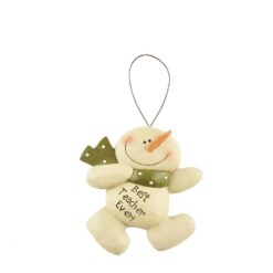 148-55080 *ORN-BEST TEACHER EVER SNOWMAN