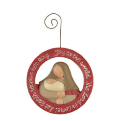148-55092 ORN-JOY TO THE WORLD MOTHER/BABY (M6)
