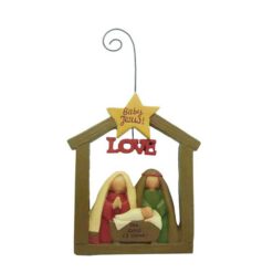 148-55096 ORN-NATIVITY W/STAR/LOVE (M4)