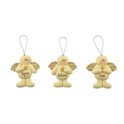 148-55098 ORN-S/3 SNOWMEN ANGELS W/STARS (M4)
