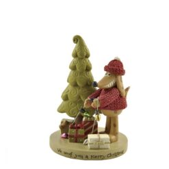 148-89098 'WE WOOF YOU' DOG W/TREE/LIGHTS (M2)