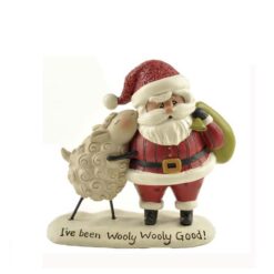 148-89101 'WOOLY WOOLY GOOD' SANTA W/SHEEP (M2)