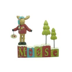 148-89117 'MOOSE' BLOCK W/MOOSE/TREE