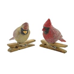 1488-55074 Set of 2 Cardinals Clips