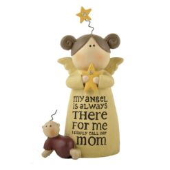 1488-88466 MOM' ANGEL W/JEWELED STAR/BABY