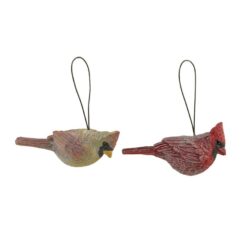 1488-89005 Set of 2 Cardinals Ornaments