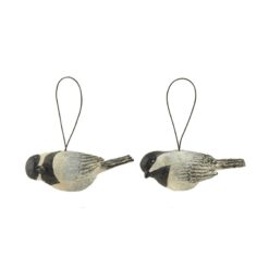 1488-89007 Set of 2 Chick-A-Dees Ornaments
