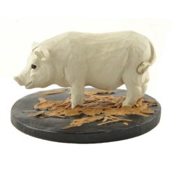 1488-89162 PIG ON BASE W/STRAW