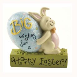 151-89252 'HAPPY EASTER' BLOCK W/EGG/BUNNY
