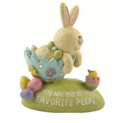 151-89257 'FAVORITE PEEPS' BUNNY/CHICK IN CRACKED EGGS