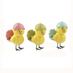 151-89259 S/3 STANDING CHICKS IN CRACKED EGGS