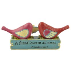 151-89307 2 BIRDS ON "A FRIEDND LOVES…" BASE