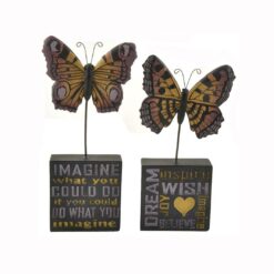 151-89318 S/2 BUTTERFLY ON POST