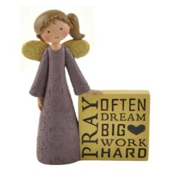 151-89319 ANGEL W/ "PRAY" PLAQUE