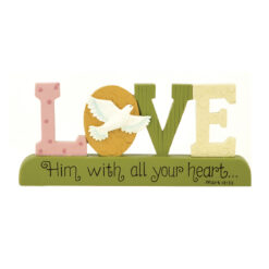 1511-10124 'LOVE' ON BASE W/DOVE (M4)