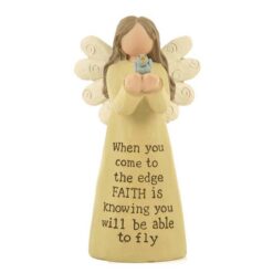 154-10225 'FAITH' ANGEL W/BIRD