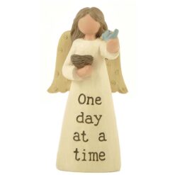 154-10247 'ONE DAY' ANGEL W/BIRD