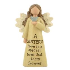 154-10270 'SISTERS LOVE' ANGEL W/BIRD
