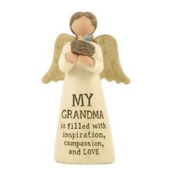 154-10272 'GRANDMA' ANGEL W/BIRD
