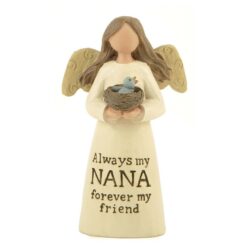 154-10273 'NANA' ANGEL W/BIRD NEST