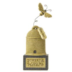 1566-10346 'SWEET HONEY' BLOCK W/BEE HIVE