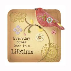 1566-89934 'ONCE IN LIFETIME' PLAQUE W/BIRD
