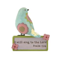 1566-89937 'SING TO THE LORD' BLOCK W/BIRD