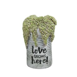 191-11712  3" succulent in tin planter