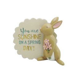 191-12023 YOU ARE SUNSHINE PLAQUE WITH BUNNY