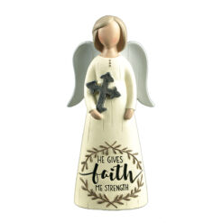 191-12101 “FAITH” ANGEL WITH CROSS (M4)