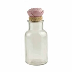 191-12137 3D Poppies topper w/glass jar