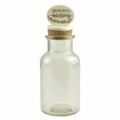 191-12173 Blessing base jar topper w glass jar