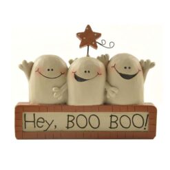 156-89525 'HEY BOO BOO' GHOSTS ON BLOCK (M4)