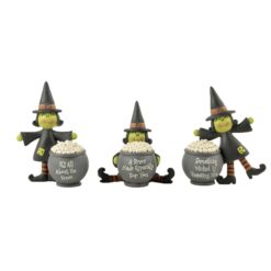 156-89852 S/3 WITCHES W/CAULDRONS (M2)