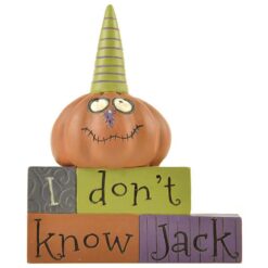 156-89853 'DON'T KNOW JACK' JACKOLANTERN ON BLOCK