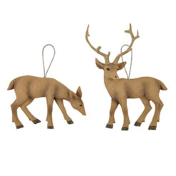 158-51607 Ornament-S/2 DEER