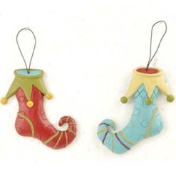 158-51610 Ornament-S/2 RED/BLUE